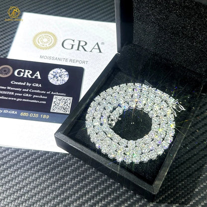 Moissanite Tennis Bracelet – 925 Sterling Silver, VVS D Color