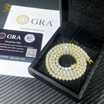 Moissanite Tennis Bracelet – 925 Sterling Silver, VVS D Color